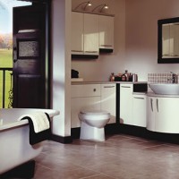Utopia Bathrooms - Nadia suite in Mocha and Tuscan Gloss